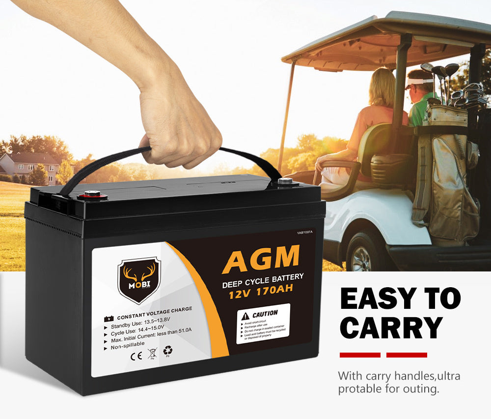 170AH 12V AGM Deep Cycle Battery