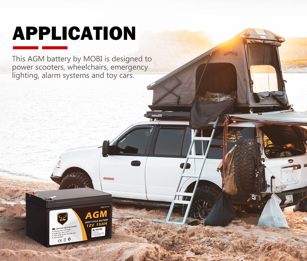15AH 12V AGM Battery Deep Cycle
