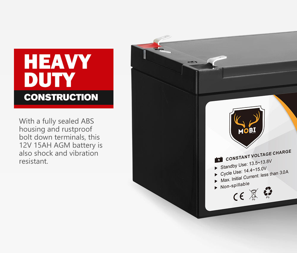 15AH 12V AGM Battery Deep Cycle