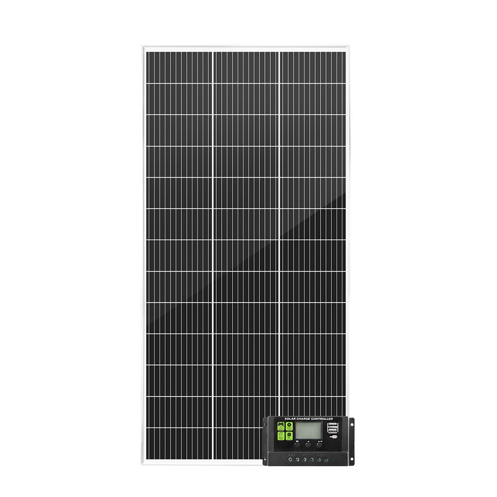 ATEM POWER 12V 200W Solar Panel Kit Mono Fixed Caravan Camping Power Battery Charging