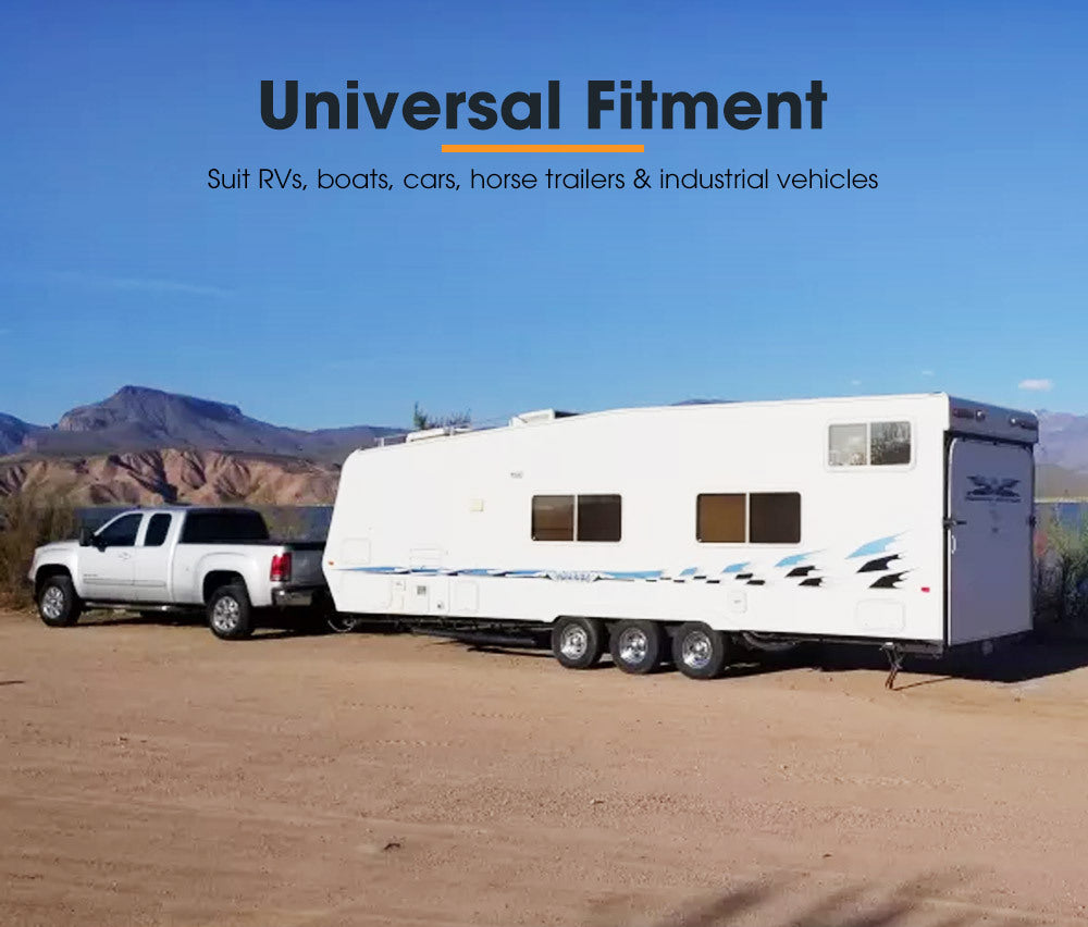 SAN HIMA Adjustable Towbar Ball Mount 2" Hitch Towing Trailer Camper Bike Rack 4WD