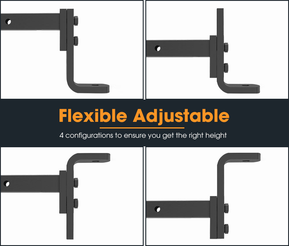 SAN HIMA Adjustable Towbar Ball Mount 2" Hitch Towing Trailer Camper Bike Rack 4WD