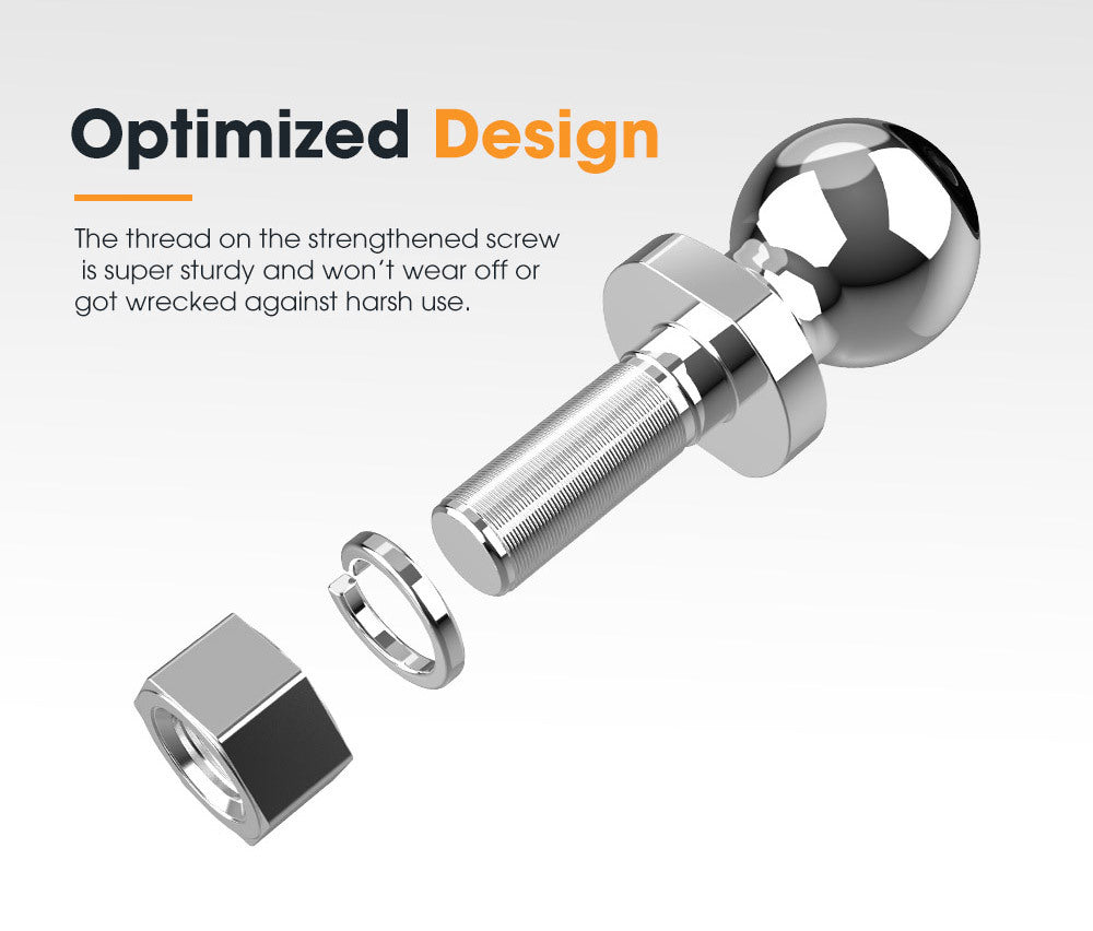 SAN HIMA Adjustable Towbar drop Tow Bar Ball Mount Tongue 2" Hitch Trailer 6000LBS 4WD Car