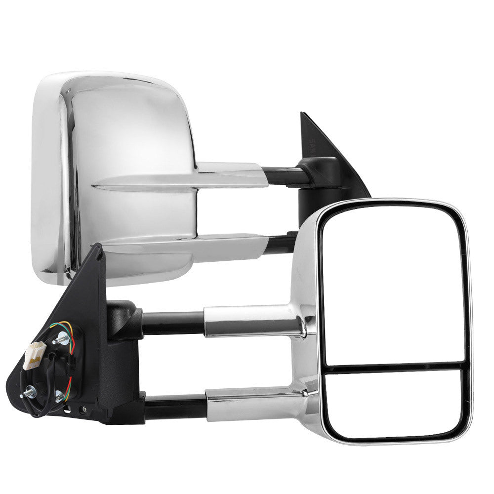 SAN HIMA Pair Towing Mirrors for Nissan Patrol GU Y61 Cab Chassis 1997-2016