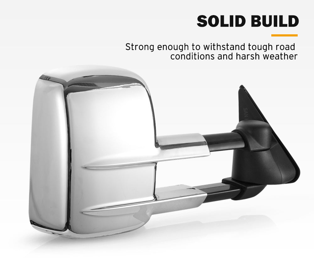 SAN HIMA Pair Towing Mirrors for Nissan Patrol GU Y61 Cab Chassis 1997-2016