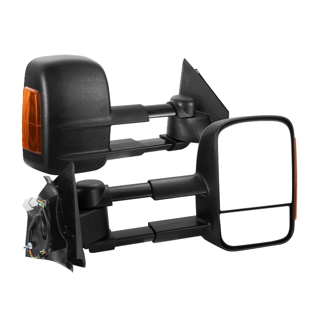 SAN HIMA Pair Towing Mirrors Extendable for Mazda BT-50 2012 to Mid-Year 2020