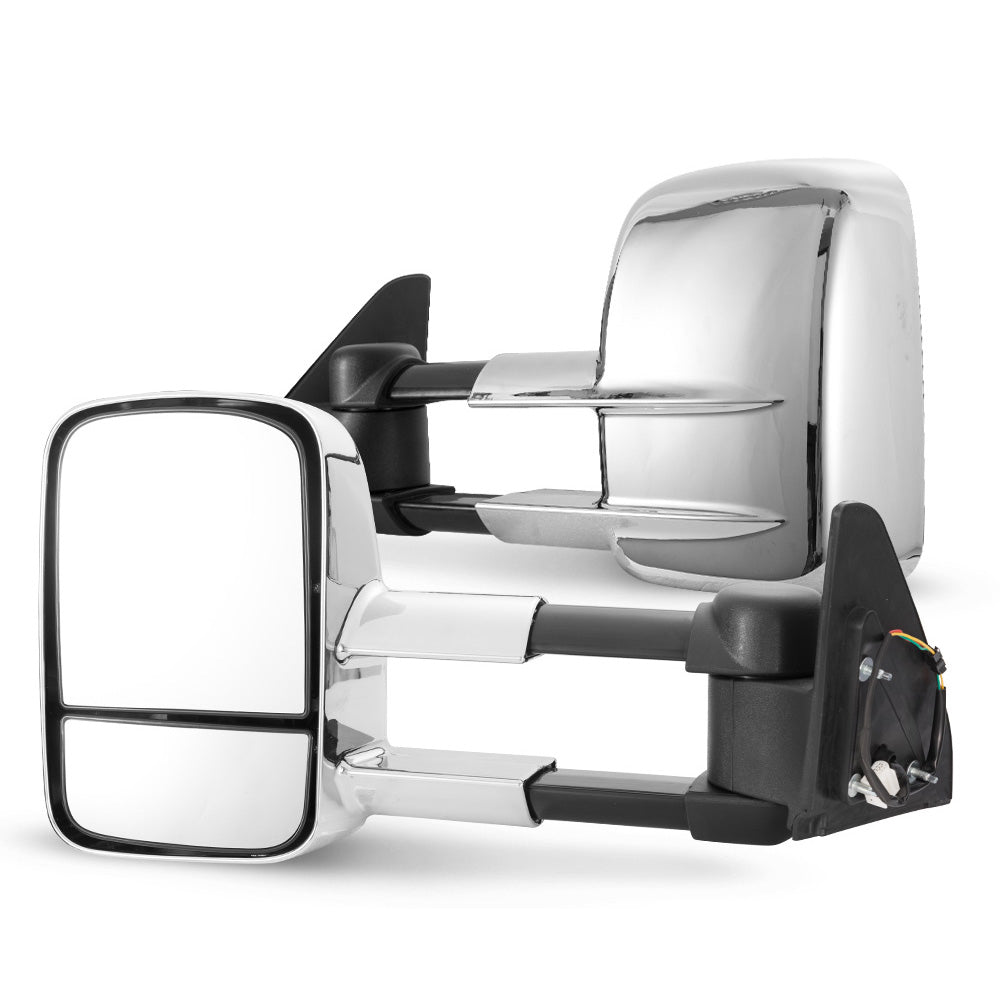 SAN HIMA Pair Extendable Towing Mirrors for Toyota Prado 120 Series 2002-2009