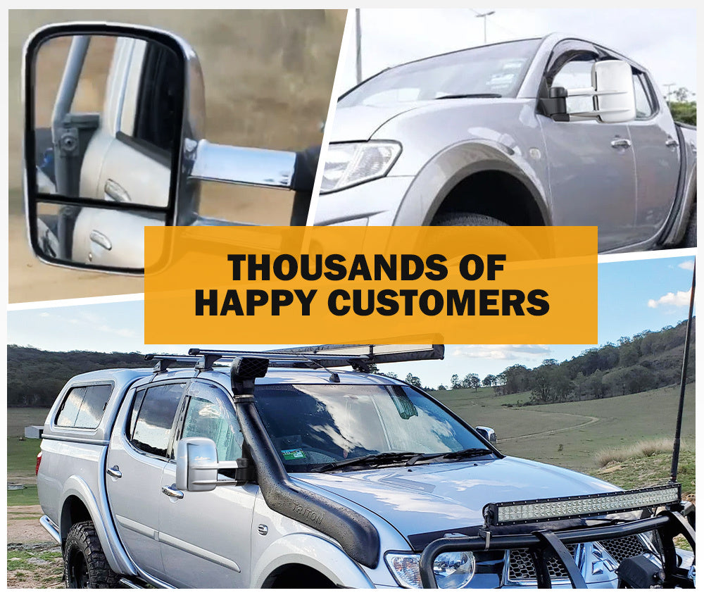 SAN HIMA Extendable Towing Mirrors for Mitsubishi Triton MQ/MR 2015 - ON