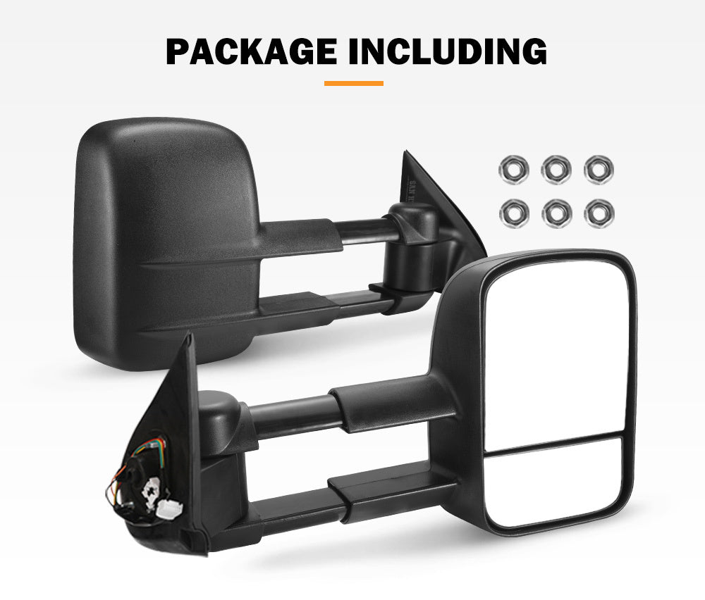 SAN HIMA Pair Towing Mirrors for Mitsubishi Triton MQ/MR 2015 - ON