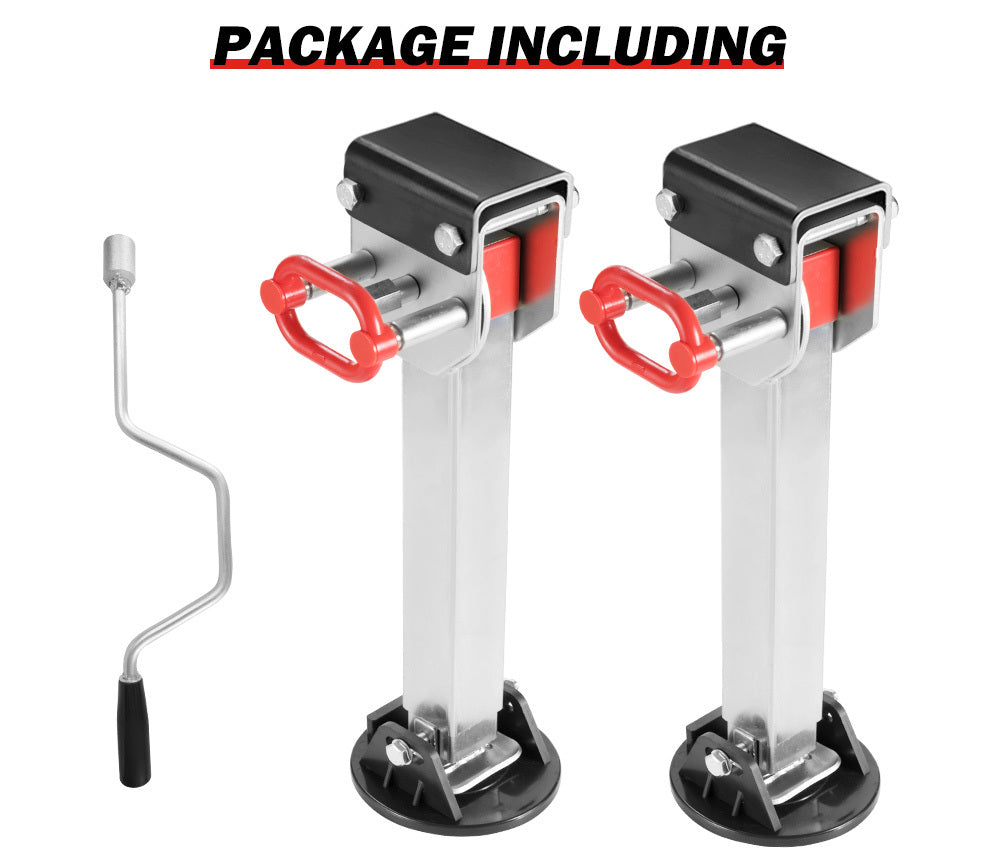 SAN HIMA 2x 590mm Drop Down Corner Steadies Stabilizer Legs Caravan Camper Trailer 1500LBS