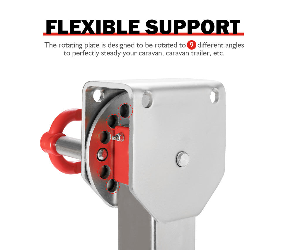 SAN HIMA 2x 740mm Drop Down Corner Steadies Stabilizer Legs Caravan Camper Trailer New