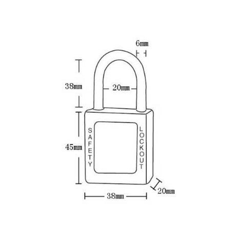 Volt Dielectric Padlock 38mm - 6mm Nylon Shank