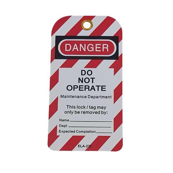 Volt Premium PVC Lockout Tag - Reuseable