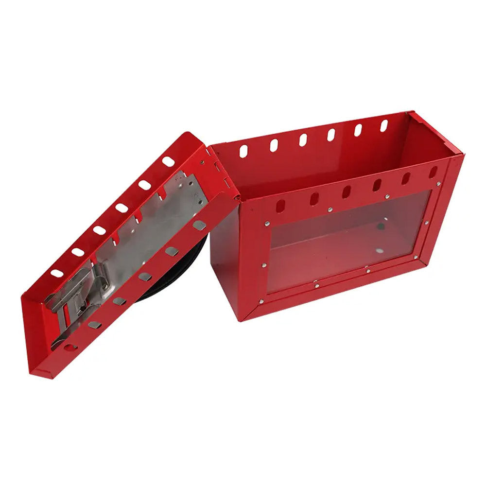 Group Lockout Lock Box 12 Hole with Clear Window
