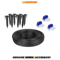WORX LANDROID Robotic Lawn Mower Installation Kit (50m wire, 70 Pegs, Connectors) - WA0460