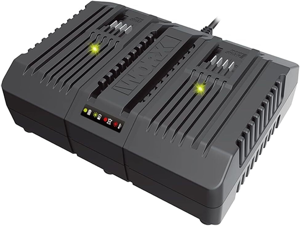 WORX 20V MAX POWERSHARE 4A Dual Port Fast Battery Charger WA3883