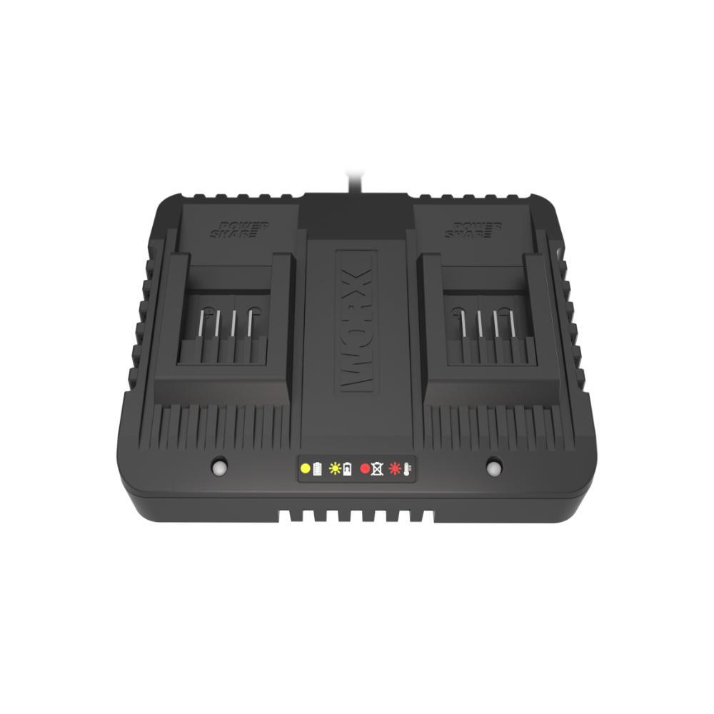 WORX 20V MAX POWERSHARE 4A Dual Port Fast Battery Charger WA3883