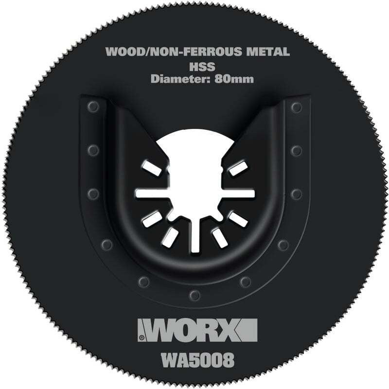 WORX WA5008 Sonicrafter 80mm Oscillating Multitool Universal Circular Saw Blade