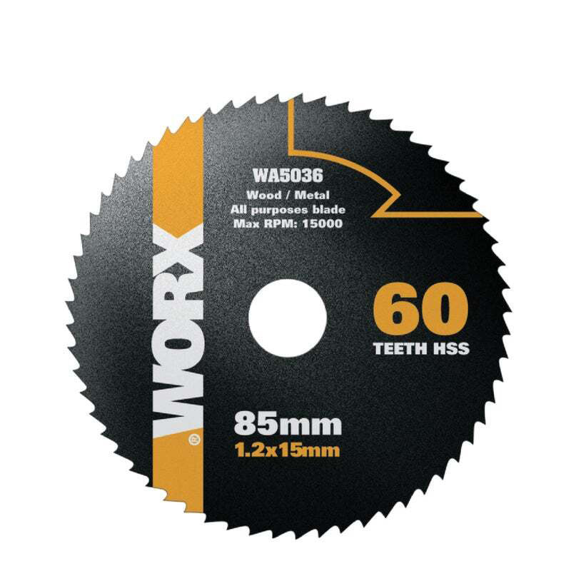 WORX WA5036 85mm, 60 Tooth HSS Blade
