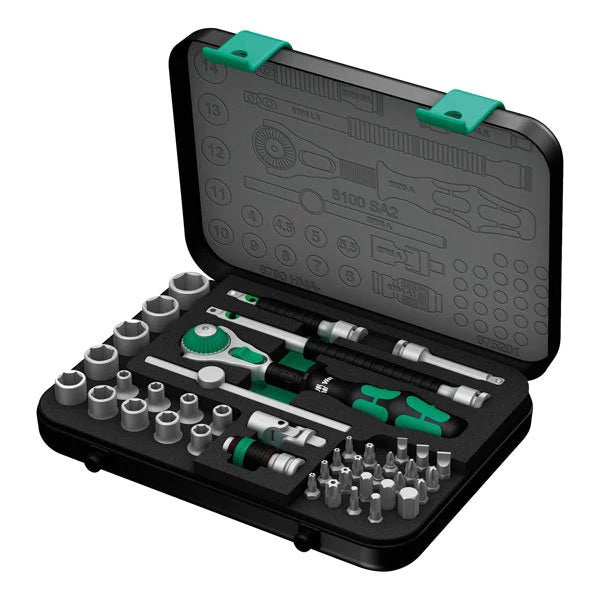 Wera 42 Piece Zyklop Speed Ratchet 1/4" Drive Set (Metric) WER003533