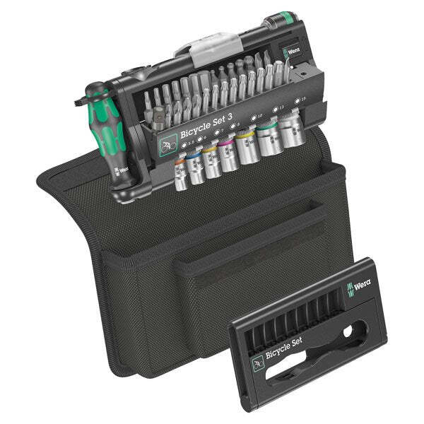 Wera 39 Piece Bicycle Wrench Set 3 with Ratchet Bits & Sockets WER004172