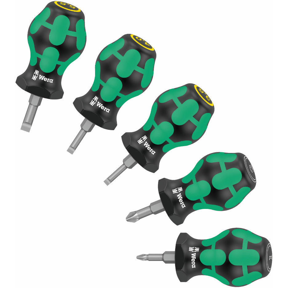Wera 5 Piece Stubby/Carburettor Screwdriver Set WER008871