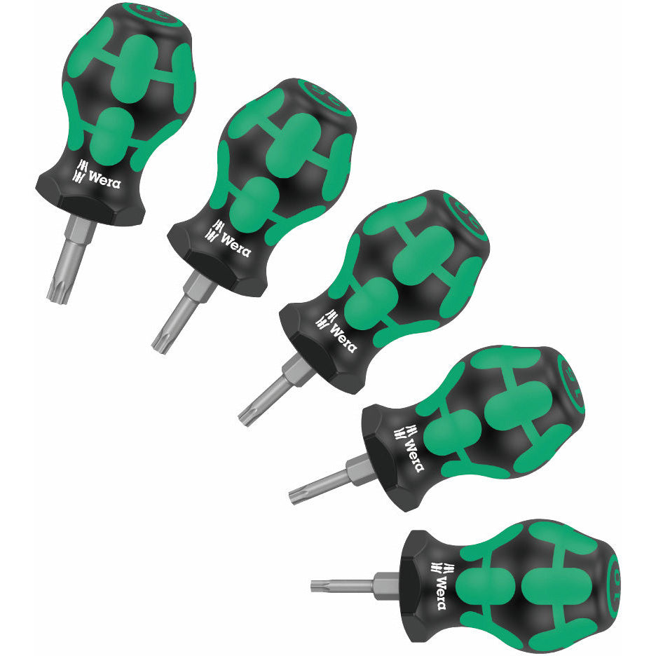 Wera 5 Piece TX Stubby/Carburettor Torx Screwdriver Set WER008876