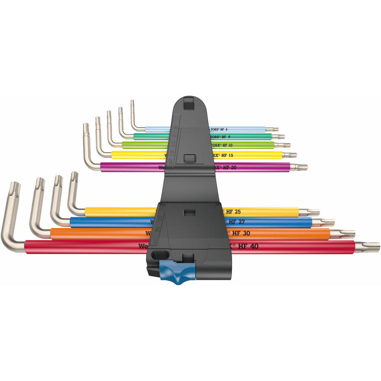 Wera 9 Piece Multicolour Torx Stainless L-Key Set with Holding Function WER022689
