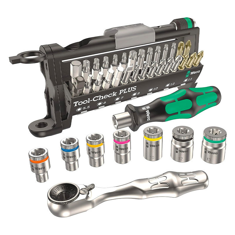 Wera 39 Piece Tool-Check Plus Bit Ratchet Set with Metric Sockets Set WER056490