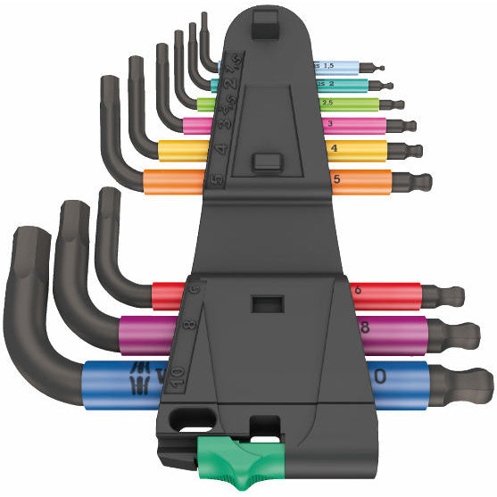Wera 9 Piece Multicolour 2 Metric Hex-Plus L-Key Set BlackLaser WER133164