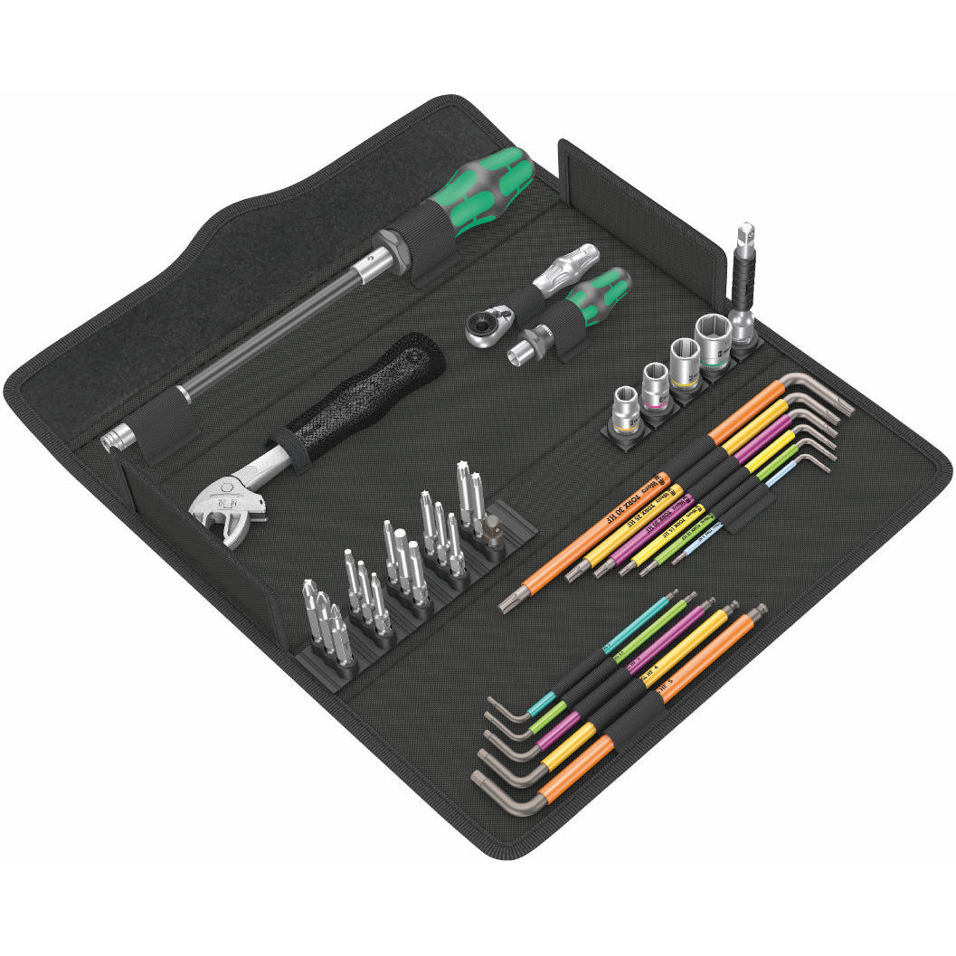 Wera 35 Piece Kraftform Kompakt F1 Screwdriving Tool Set for Window Installation WER134013