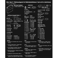 Wera 73 Piece 2go E 1 Tool Set for Electricians WER134025