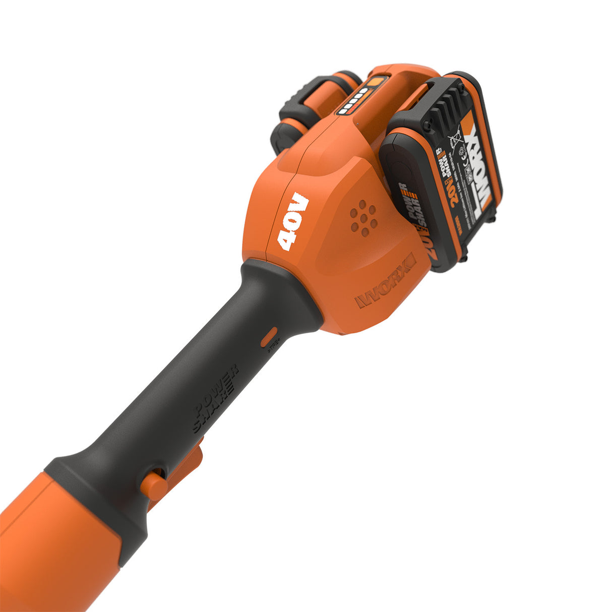 WORX 40V Cordless 30cm Grass Trimmer w/ 2x POWERSHARE 2Ah Batteries & 1x Charger - WG183E.B