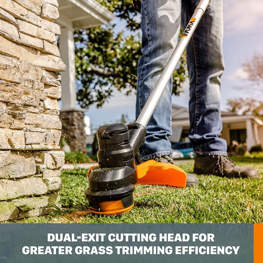 WORX 40V Cordless 30cm Grass Trimmer w/ 2x POWERSHARE 2Ah Batteries & 1x Charger - WG183E.B