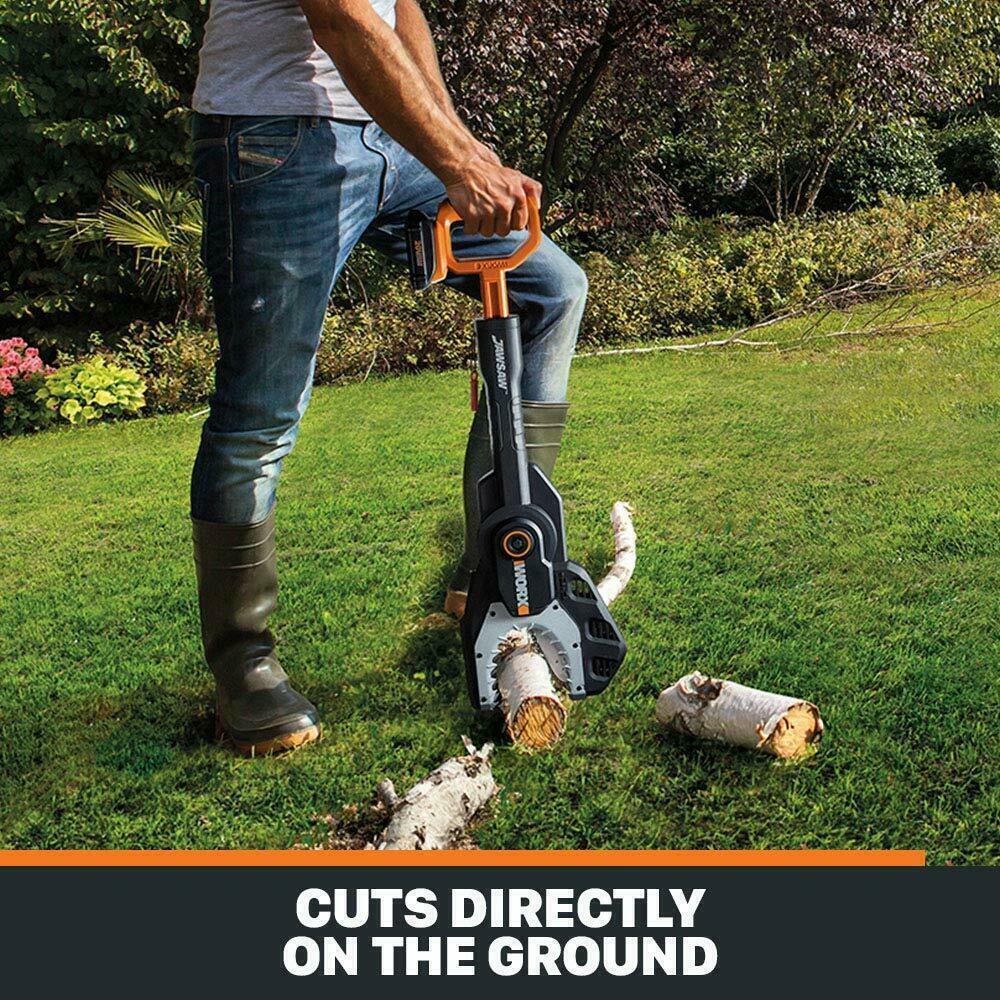 WORX 20V Cordless JAWSAW 15cm Chainsaw w/ POWERSHARE 2Ah Battery & Charger - WG329E.B