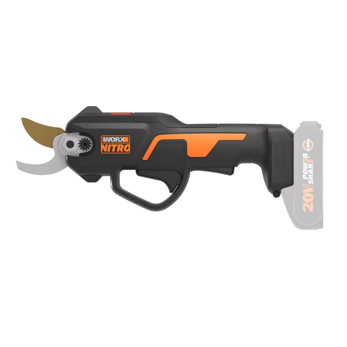 WORX 20V NITRO Cordless Brushless 25mm Pruner Shears - 20V POWERSHARE Tool Only - WG330E.9