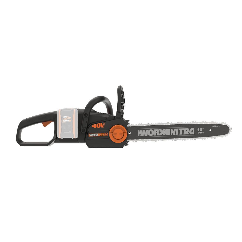 WORX NITRO 40V Cordless Brushless 40cm Chainsaw - POWERSHARE Tool Only - WG385E.9