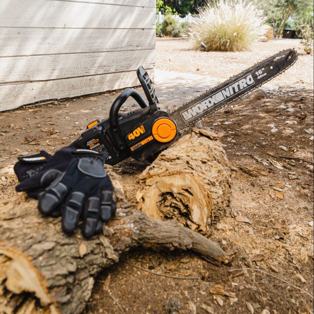 WORX NITRO 40V Cordless Brushless 40cm Chainsaw - POWERSHARE Tool Only - WG385E.9