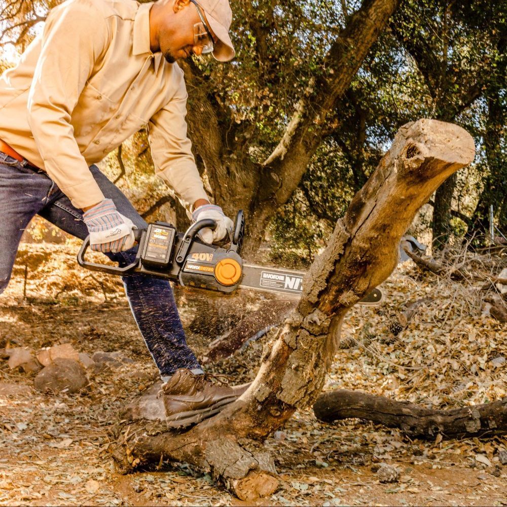 WORX NITRO 40V Cordless Brushless 40cm Chainsaw - POWERSHARE Tool Only - WG385E.9