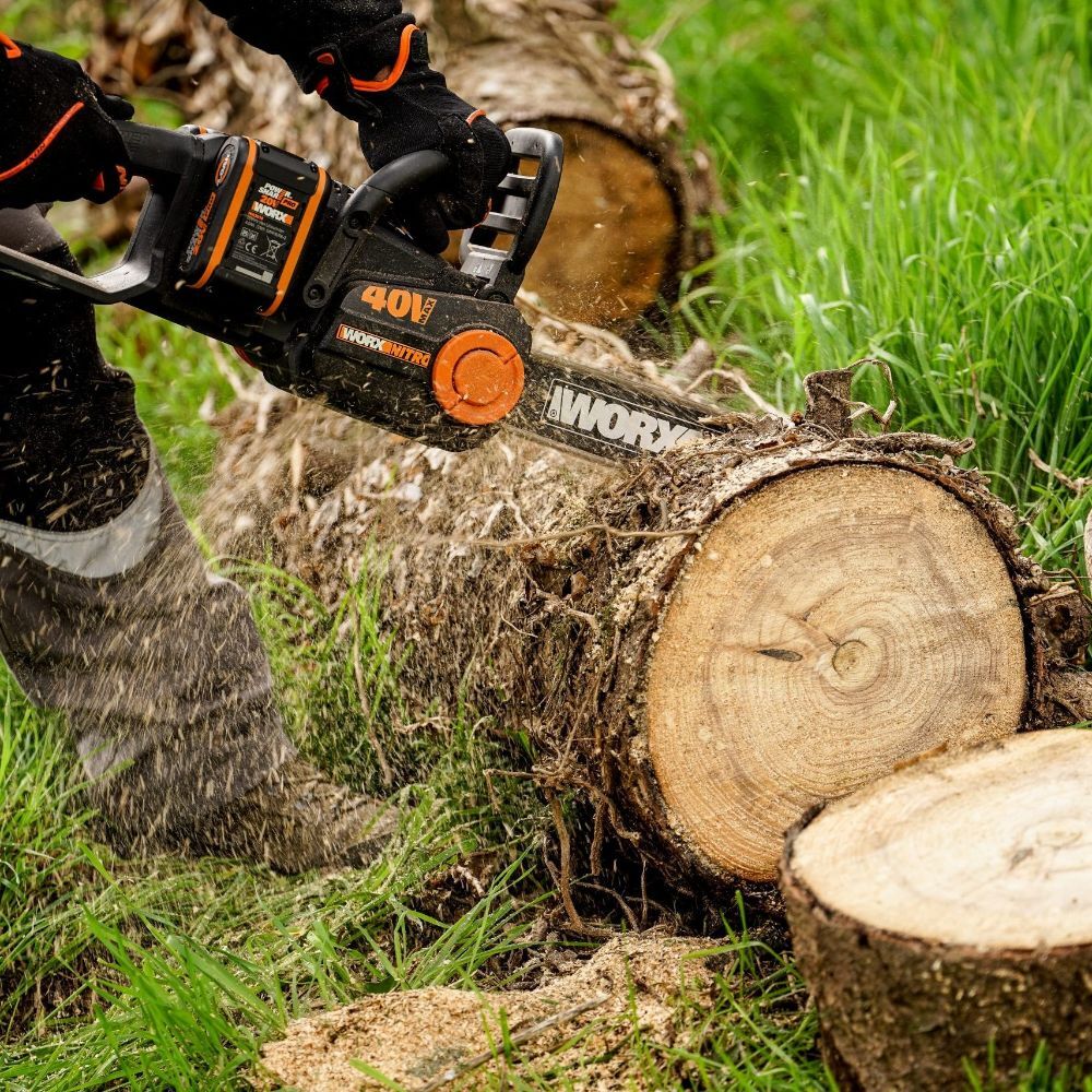 WORX NITRO 40V Cordless Brushless 40cm Chainsaw - POWERSHARE Tool Only - WG385E.9