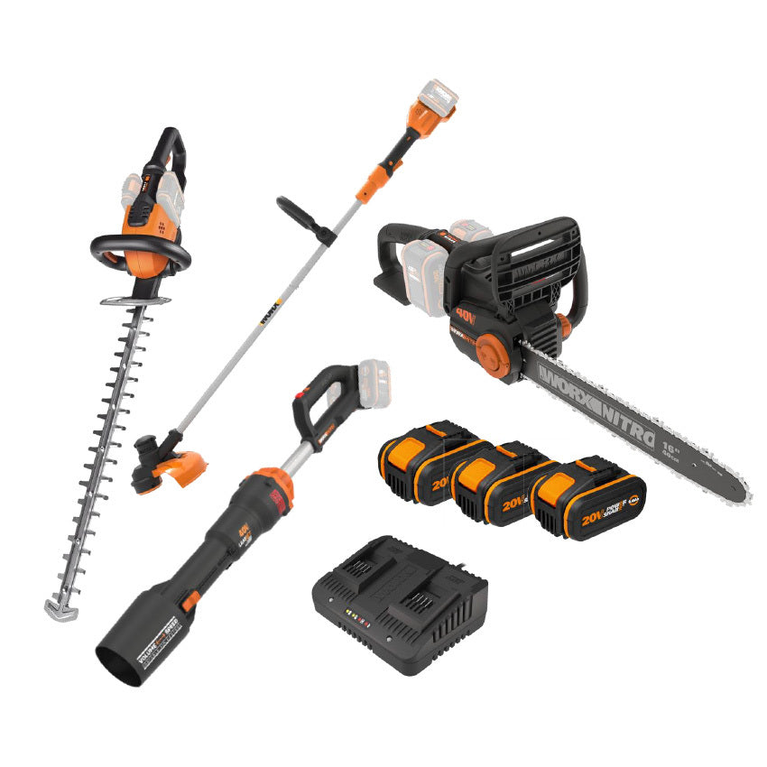 WORX 40V Garden 4 Piece Kit WG404PC