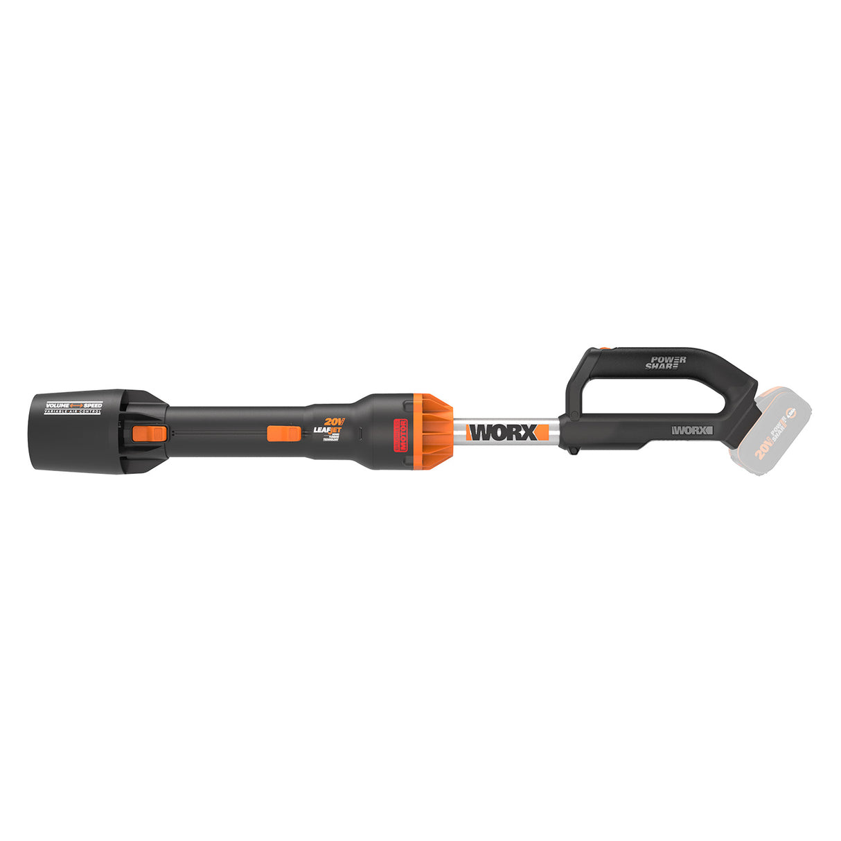 WORX 20V Brushless Leaf Jet Blower (Tool Only - Battery / Charger sold separately)