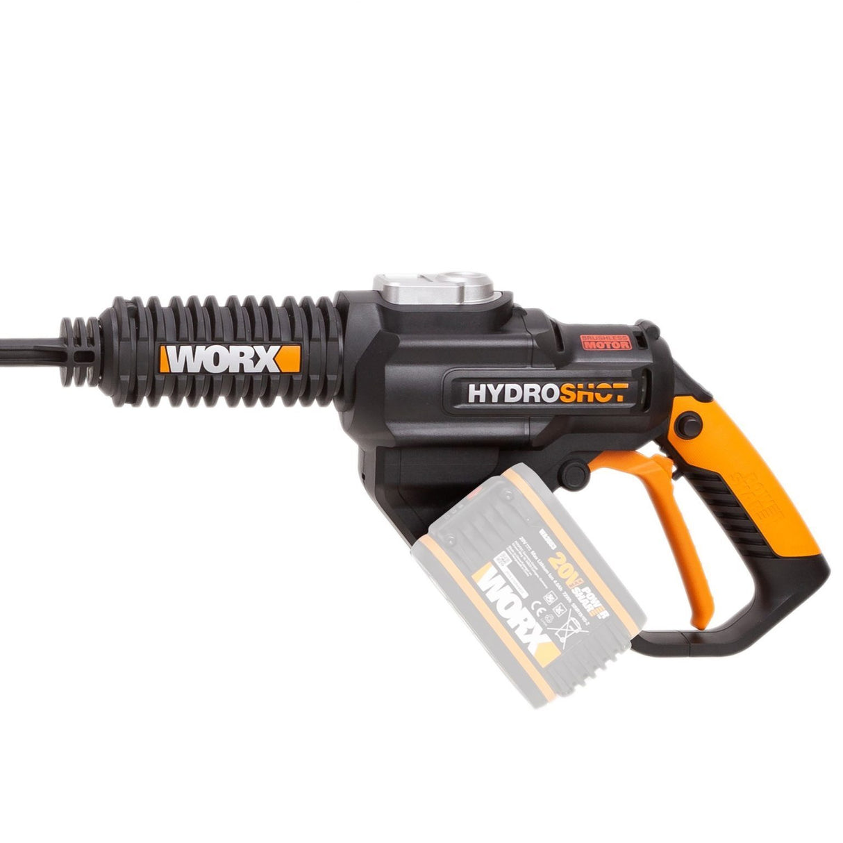WORX 20V Cordless HYDROSHOT Portable Brushless Pressure Washer Skin (POWERSHARE Battery / Charger not incl.) - WG630E.9