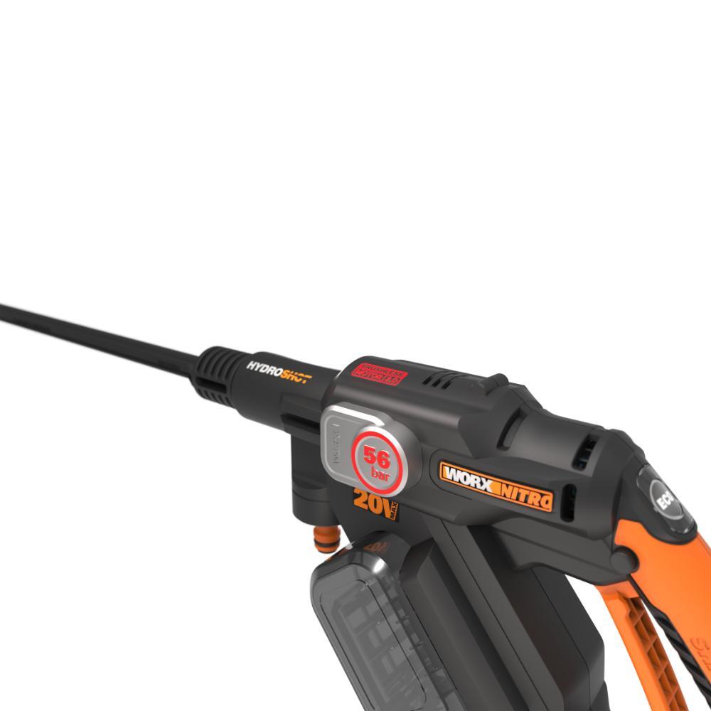 WORX NITRO 20V Brushless Portable HYDROSHOT Pressure Washer w/ Waterproof Battery Case (Tool Only) WG633E.9