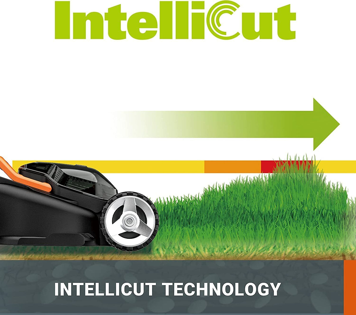 WORX 40V Cordless 40cm Push Lawn Mower with 2x 4Ah PRO POWERSHARE Batteries & Dual Charger - WG743E