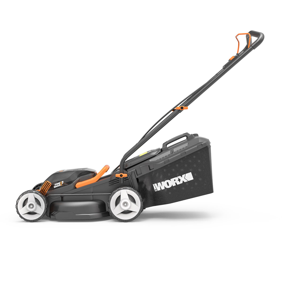 WORX 40V (20V x 2) 34cm Push Lawn Mower Kit w/ 2x POWERSHARE Batteries & Charger - WG779E