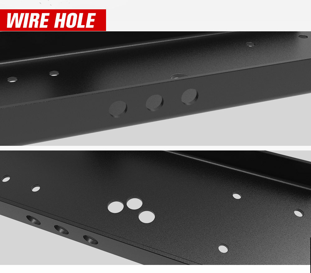 FIERYRED Universal Steel Winch Mount Mounting Plate Cradle 9000lbs-14500lbs Truck