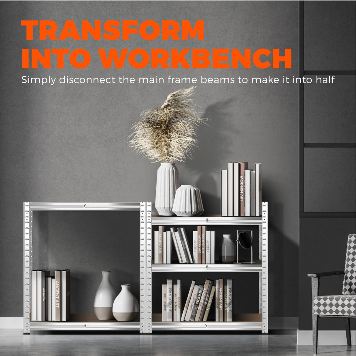 Sharptoo Warehouse Shelving Garage Shelves Storage Rack Steel Pallet Shelf1.5mx2