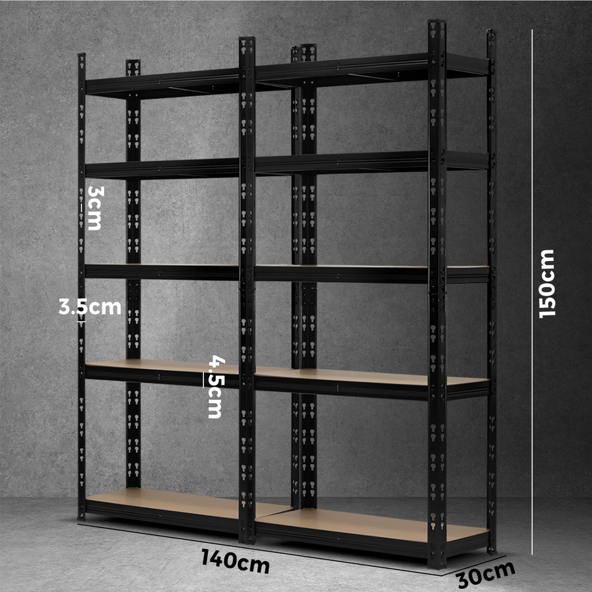 Sharptoo Warehouse Shelving Garage Shelves Storage Steel Rack Pallet Shelf1.5mx2