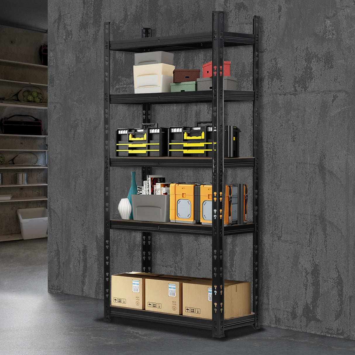 Sharptoo Warehouse Shelving Garage Shelves Storage Rack Steel Pallet Racking